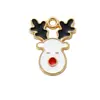 BA-19 Nova Série de Natal Colar com Óleo Drip Pulseira Pingente Único Liga Acessórios de Joias DIY Pingente Pequeno Charme Rena
