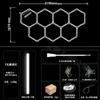 Luz de Garagem Luz Hexagonal Colmeia 110V Loja de Lavagem de Carros Filme Teto Luz Estação de Trabalho Beleza Automotiva Lâmpadas Zhongshan