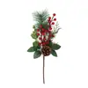Agulhas de Pinheiro Simuladas Douradas Amazon Natal Frutas Vermelhas de Natal Pinhas Acessórios de Corte de Agulhas de Pinheiro Decoração de Feriado Transfronteiriça