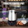 Cafetera Turca de Acero Inoxidable Transfronteriza Práctica Hervidora Eléctrica Hervir Vino Té con Leche Caliente Hervir Cafetera Hervidora