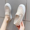 Zapatos individuales de moda de estilo coreano nuevos de primavera y otoño para mujer, zapatos de lona casuales y cómodos sin cordones, zapatos de estudiante perezosos, fabricante