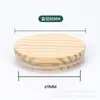 Tampas personalizadas de madeira de bambu para canecas, tampas de bambu para garrafas de vidro de aromaterapia, tampas para potes selados, tampas de madeira para potes de chá, tampas redondas de madeira