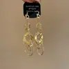 Aretes de Borla de Círculo de Metal Entrelazado para Mujer Diseño Geométrico de Nicho Sentido de Diseño Aretes de Botón Lujo Ligero Sentido de Alta Gama Adornos para Orejas