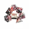 Dados de Resina Jogo de Mesa DND Dungeons & Dragons COC Roleplaying TRPG Cthulhu Poliédricos D4-D20 Conjunto de 7 Peças