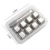 Cubitos de Hielo de Acero Inoxidable de Alta Calidad y Alto Brillo, Piedras de Hielo Metálicas, Cubitos de Hielo de Congelación Rápida de Grado Alimenticio Reciclables, Disponible para Dropshipping