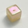 Direto da fábrica cebola em pó banhado a cores cubo quadrado diy corrente de celular material com contas pingente simples acessórios contas soltas
