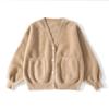 Suéter de Punto Cardigan JK Otoño Primavera Suelto Versátil Estilo Perezoso Manga Larga Abrigo Prendas Exteriores Suéter