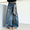 Conjunto de otoño para niñas, nueva ropa infantil de primavera y otoño, camiseta de rayas para niñas y conjunto de dos piezas de jeans