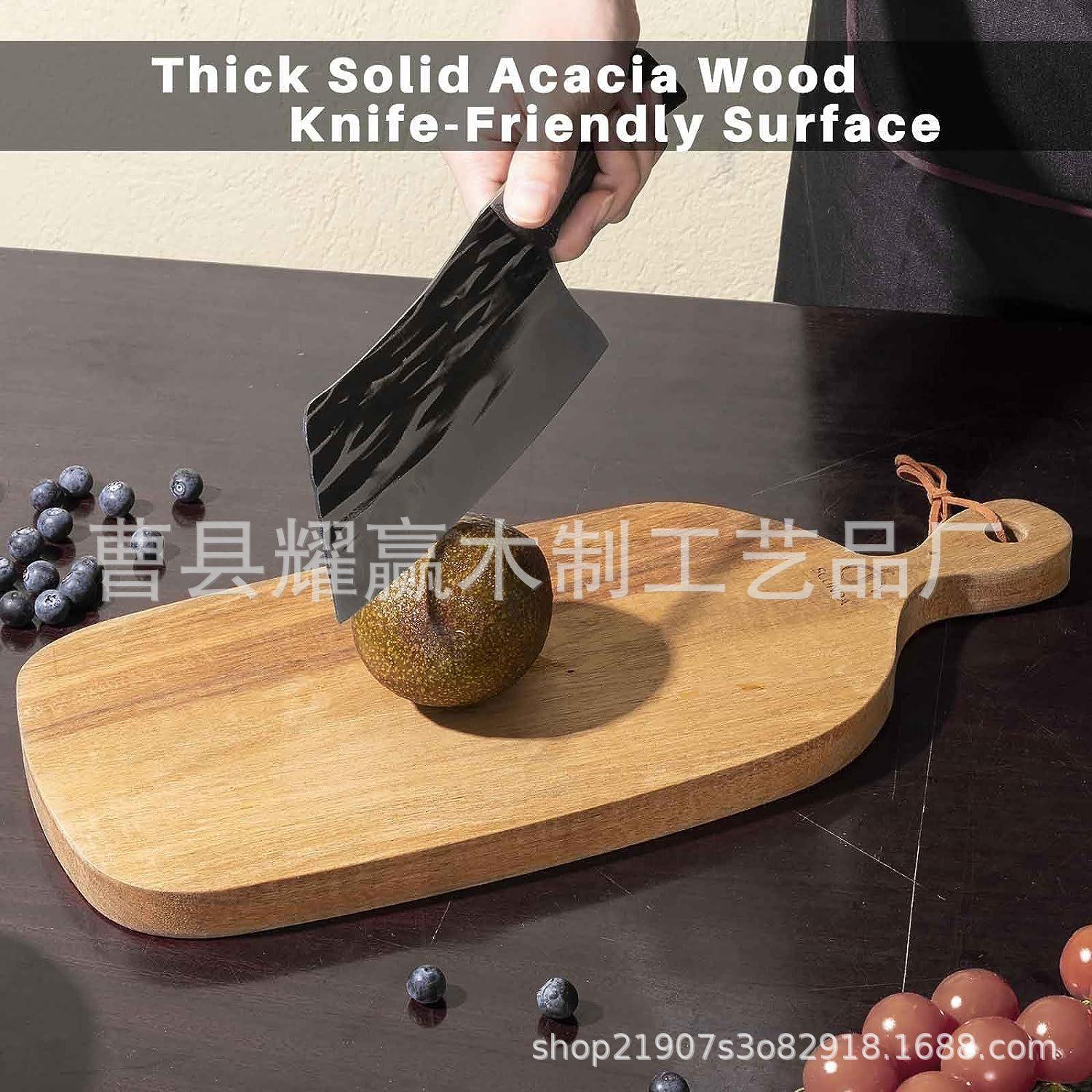 相思木砧板切菜板实木芝士奶酪板家用披萨牛排面包板案板BSCI