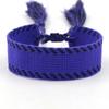 Pulsera de Cinta Tejida Estilo Étnico con Texto Bordado y Borlas, Pulsera Trenzada DIY, Diseño Simple, 104 Colores Disponibles, Pulsera Estilo Europeo y Americano
