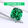 Gemas tsavorita cultivadas en laboratorio, gemas de color tsavorita redondas, en forma de pera y en forma de huevo, piedras sueltas suministradas directamente por el fabricante