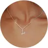 Nuevo Collar de Acero Inoxidable 2024 para Mujer con 26 Colgantes de Letras Inglesas, Joyería de Cuello Simple y Personalizada
