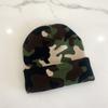 Gorro de Lana Camuflaje Moderno Clásico para Hombre y Mujer Otoño e Invierno Cálido Gorro Pulóver Ins Gorro Tejido Combinable Gorro para el Frío Tejido