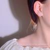 Aretes de Amor de Circonita Fritillaria de Nicho para Mujer Estilo Coreano Simple Combinable Elegantes Aretes de Moda Aretes Estilo Frío
