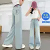 Jeans de Tencel para Niñas Verano 2026 Nuevo Estilo Pantalones Delgados para Chicas de Secundaria Pantalones Antimosquitos para Niñas Mayores