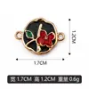 Material em folha flor dupla pendente DIY pulseira pingente colar pingente acessórios de joias podem ser lote misto vendas diretas de fábrica transfronteiriço