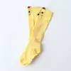 Nuevas Gafas Calcetines Anti-Mosquitos Verano Transpirables Color Sólido Calcetines de Malla para Niños Calcetines de Media Pantorrilla Calcetines de Algodón para Estudiantes Venta al por Mayor