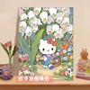 Pintura a Óleo Digital de Anime DIY Pintado à Mão Pintura com Coloração Acrílica Colorir à Mão Decoração de Casa Ornamentos Periféricos de Desenho Animado