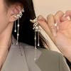 Pendientes de borlas largas y elegantes de Corea del Sur con un alto sentido de la celebridad de Internet, pendientes de personalidad femenina con estilo moderno, joyería de oreja 925 al por mayor