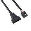Cabo de dados usb2.0 para usb3.0 Cabo adaptador de barramento de pinos macho de 9 pinos para 20 pinos USB3.0 para 2.0