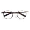 Armazón de gafas redondo de titanio puro del mismo estilo del Presidente Tan, calidad Shenzhen 2526L gafas artísticas retro para hombres