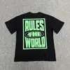 Camiseta Corteiz Série Alcatraz Manga Curta Logo Letra Estampada Gola Redonda Manga Curta