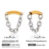 Jieding Uñas de Hueso de Oreja con Borla de Acero Inoxidable Europeas y Americanas Pendientes de Gama Alta Otoño e Invierno Pendientes de Lujo Accesible para Mujeres Joyería Transfronteriza de Acero de Titanio