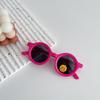 Gafas de Sol para Bebé Meses Pequeños Gafas de Sol para Niños No Lastiman los Ojos Protección UV Montura Redonda Pequeña Gafas de Silicona Suave