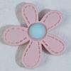 Resina de Tela Imitación Mate Esmerilado Flor de Cinco Pétalos Cuerda para el Cabello para Niños Funda para Teléfono Móvil Material de Belleza Accesorios de Joyería DIY