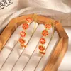 Pendientes de serie de baloncesto europea y americana transfronterizos, tachuelas de baloncesto con forma de lazo de corazón de madera, accesorios para orejas deportivos para fans al por mayor