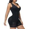 Body corsé moldeador de abdomen sin mangas con botones, cuello en V, levantacola, una pieza, para mujer