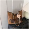 Bolso Retro de Gran Capacidad Transfronterizo para Mujer, Versátil para Otoño e Invierno 2026, Nuevo Bolso de Hombro Casual, Bolso Tote Texturizado para el Trabajo