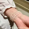 Estilo Minimalista de Vacaciones de Verano en la Costa Pulsera Apilables de Perla y Turmalina Blanca Natural Serie de Piedras Naturales para Mujer