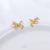 Laço de Renda com Preservação de Cor Banhado a Ouro 14K com Brincos de Argola Brincos DIY Feitos à Mão Acessórios de Joalheria de Orelha Material de Pino de Orelha