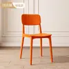 Silla de Plástico de Lujo Ligero Respaldo Silla Ocio Comercial Taburete Negro Comedor Restaurante Mesa y Sillas de Comedor Uso en el Hogar