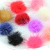 Meimei família nova natural vison pele bola diy joias acessórios natural vison bola de pele
