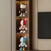 Figurilla de Oso Violento Adorno Pequeño para Sala de Estar, Lujo Ligero de Gama Alta Decoración para Mueble de TV, Gabinete de Vino, Gabinete de Exhibición, Artefacto para Estabilidad Emocional