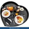 Bandeja Flutuante para Piscina de Villa Casual Prato de Jantar para B&B de Celebridade da Internet Café da Manhã Hotel Chá da Tarde Cesta de Rattan