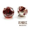 Jiang Ti F136 Brincos de zircônia com corte rosa de titânio G23 Liga de titânio Joias de perfuração humana Osso da orelha Prego Jiang Ti