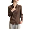 Camisa de Manga Larga con Solapa Estilo Old Money para Mujer, Nueva Llegada Otoño 2026, Top de Corte Holgado de Moda y Popular este Año, Adelgazante y Rejuvenecedor
