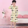Pijama Infantil, Primavera e Outono, Manga Longa, Fino, Desenho Animado, Roupa de Casa, Roupas para Ar Condicionado de Verão, Conjunto de Pijama Fino para Crianças Maiores