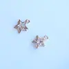 Accesorios de joyería diy con colgante de aleación de estrella de cinco puntas con forma de corazón con forma de ciruela para collar pendientes material