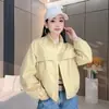 Nueva chaqueta para mujer 2026, elegante, de corte holgado, versátil, casual, fina, de manga larga, para personas petite
