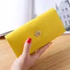 Nueva cartera de mujer, bolso de mano de gran capacidad, bolso para teléfono móvil, monedero para estudiante, bolso largo de cuero con abrazadera, bolso para tarjetas