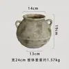 Vaso Cerâmico Japonês Retrô Manuscrito Ornaments Decorações para Sala de Estar, Casa de Hóspedes, Entrada Ornamentos de Mesa com Vento Antigo e Silencioso