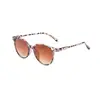 Gafas de Sol Redondas Transfronterizas para Mujer, Gafas de Sol de Moda de Alta Gama Europeas y Americanas, Gafas de Sol con Sombra Adelgazantes y de Aspecto Natural para Mujer, Alta Gama