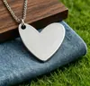Moda Estilo Coreano Simples Pingente de Coração para Casal Colar Aço Inoxidável Formato de Coração Joia para Casal Corrente da Clavícula Atacado Símbolo de Amor