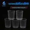 Fábrica de Jiayu em estoque fornecimento de 100 ml copo de medição de plástico pp alta experiência transparente diy100ml com escala