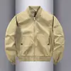 Jaqueta de Voo Masculina com Gola Baseball Nova Outono 2026 Moda Versátil Casual Roupa Externa Juvenil