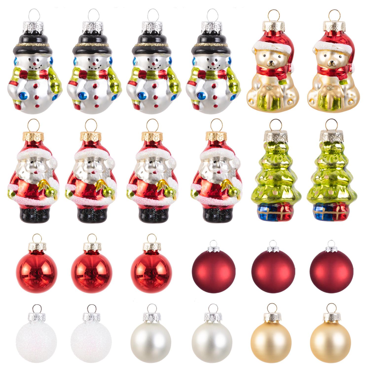 glass christmas ornaments sets